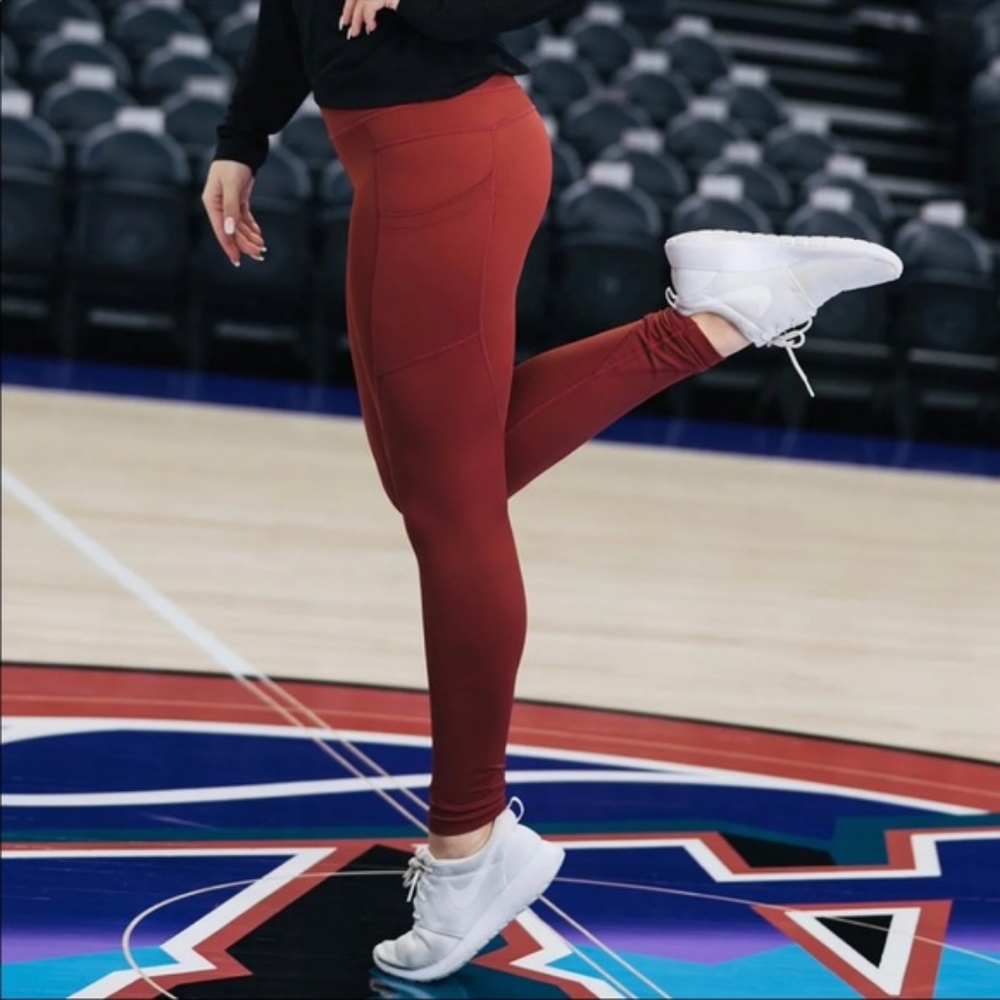 Zyia Burnt Rose Light n Tight 7/8 size 4